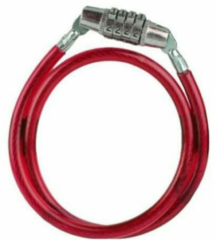 cycle world Bike Lock Anti-Theft Steel Strong Wire Coil Cable Bicycle Motorcycle Security Lock Bicycle Lock