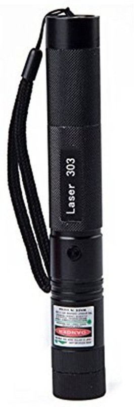 v moda New 532nm JD 100 MW 303 Focus Green Laser Adjustable Pointer With 18650 Battery And Charger(532 nm, green)
