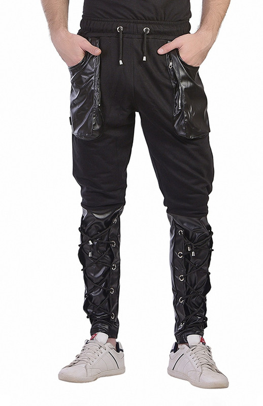 Varo Mens Cotton Blend Designer Trackpants