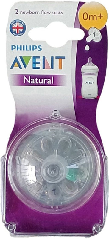 PHILIPS avent natural nippal 0m+ New Born Flow Nipple(Pack of 1 Nipple)