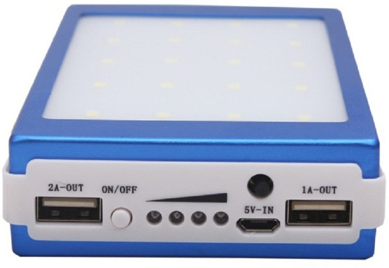 hamine 20000 Power Bank (solar, with 20 led)(Blue, Lithium-ion)