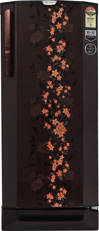 Godrej 210 L Direct Cool Single Door 4 Star Refrigerator with Base Drawer(Cocoa Spring, R D Edgepro 210PD 4.2 C Spr)