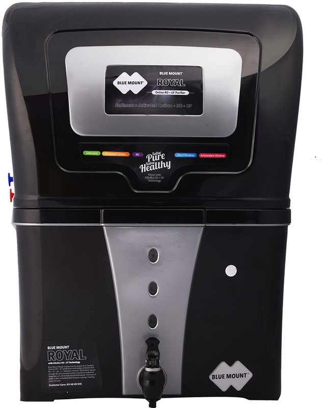 Blue Mount Royal BA57 12 L RO + UF Water Purifier(Black)