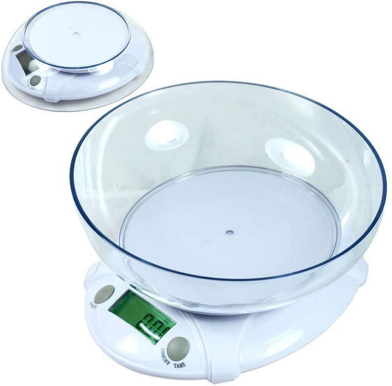 talgo 7kg Kitchen scale with bowl Weighing Scale(White)