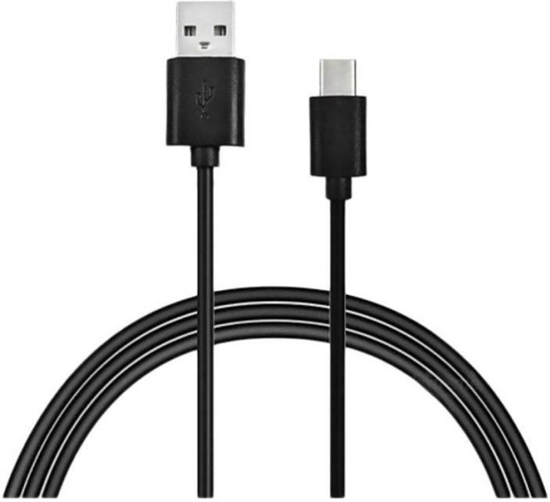 trust touch S8 C Type HIgh Quality USB Type C Cable(Compatible with All Phones With Type C port, Black, Sync and Charge Cable)