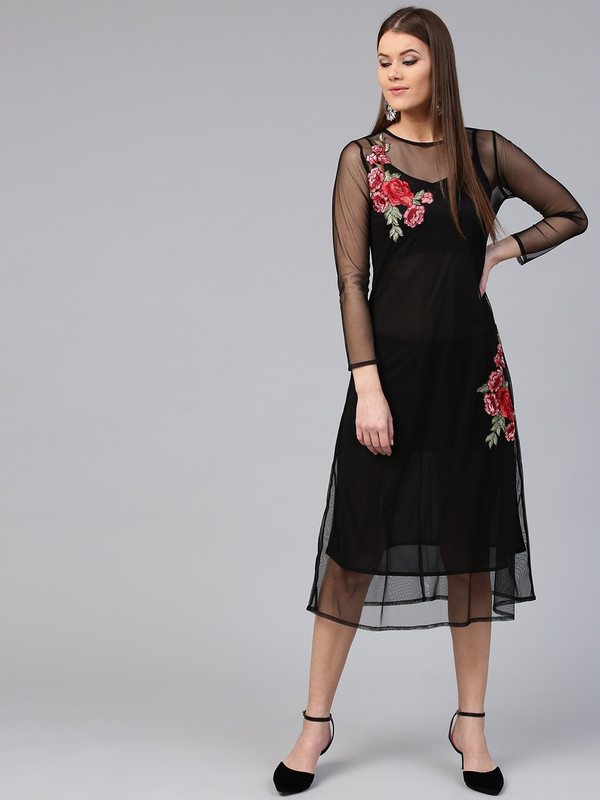 sassafras black dress Buy Black Square Neck Tiered Maxi Dress Online at Best Price