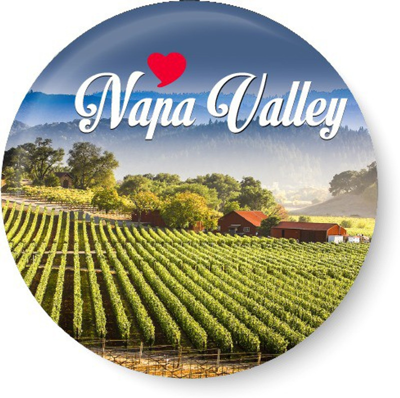 peacockride Love Napa Valley Fridge Magnet Pack of 1(Multicolor)