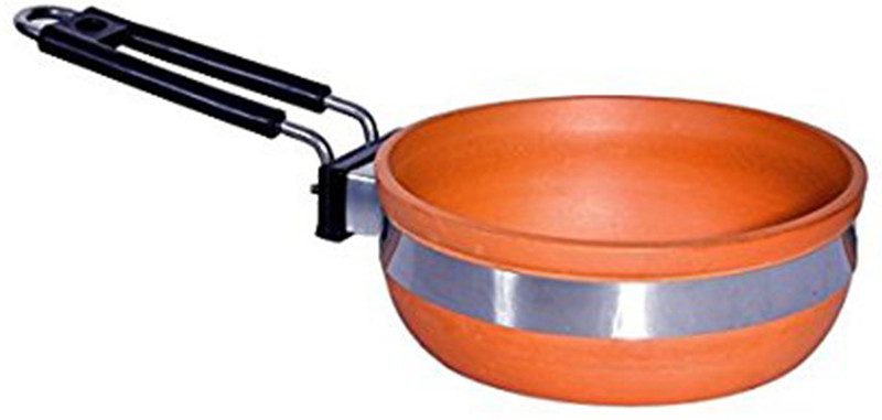 vsudhev Clay Frypan without lid Curry Pan 0 cm diameter(Earthenware)