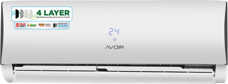 Avoir 1.5 Ton 3 Star Split Inverter AC - White(AVS18CU7L-4W, Copper Condenser)