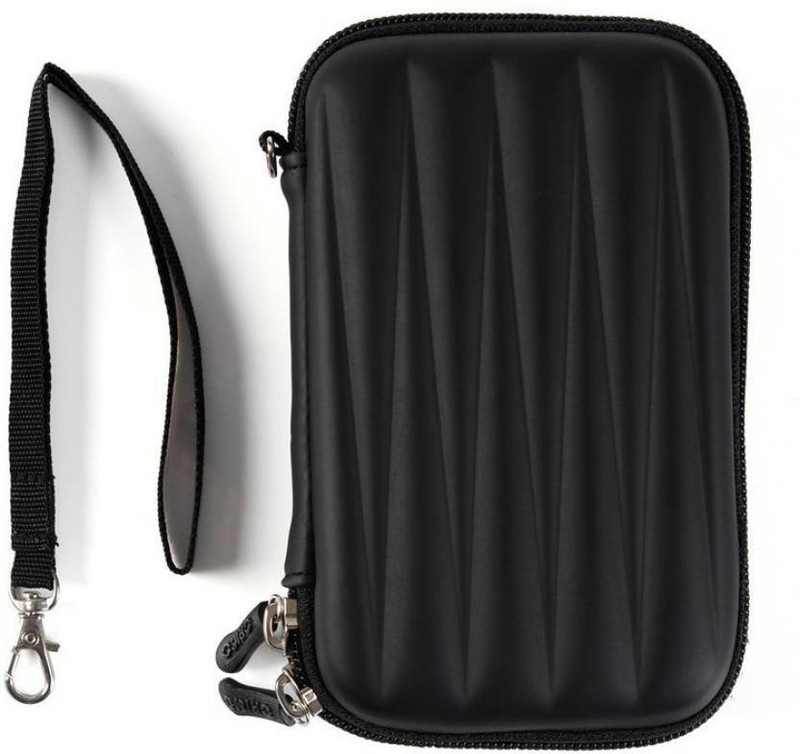Techista Pouch for Seagate Backup Plus Ultra Slim Drive 1 TB External Hard Disk Drive(Black, Artificial Leather, Pack of: 1)