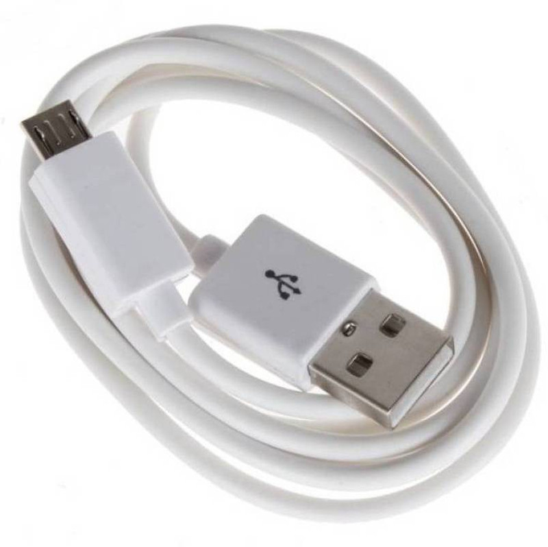 trust touch S-J5 PRIME USB cable 1 m Micro USB Cable(Compatible with All Phones With Micro USB Port, White, Sync and Charge Cable)