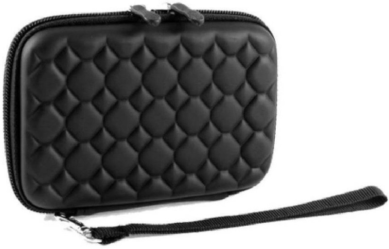 Teratech Artificial Leather 2.5 inch Shock Resistant Inch Pouch(For 1 TB External Hard Disk Drive ( For 2.5 Inch, Black)