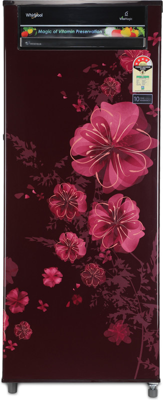 Whirlpool 215 L Direct Cool Single Door 4 Star Refrigerator(Wine Dahlia, 230 VITAMAGIC PRM 4S WINE DAHLIA) Whirlpool 215 L Direct Cool Single Door 4 Star Refrigerator(Wine Dahlia, 230 VITAMAGIC PRM 4S WINE DAHLIA)