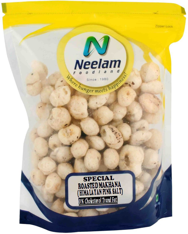 Neelam Foodland SPECIAL ROASTED MAKHANA (HIMALAYAN PINK SALT), 90G(90 g)