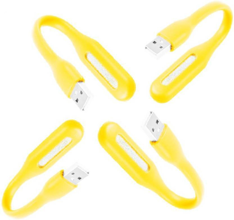 k dudes Flexible USB Led Light pack of 4 JHPB-A7 Led Light(Yellow)
