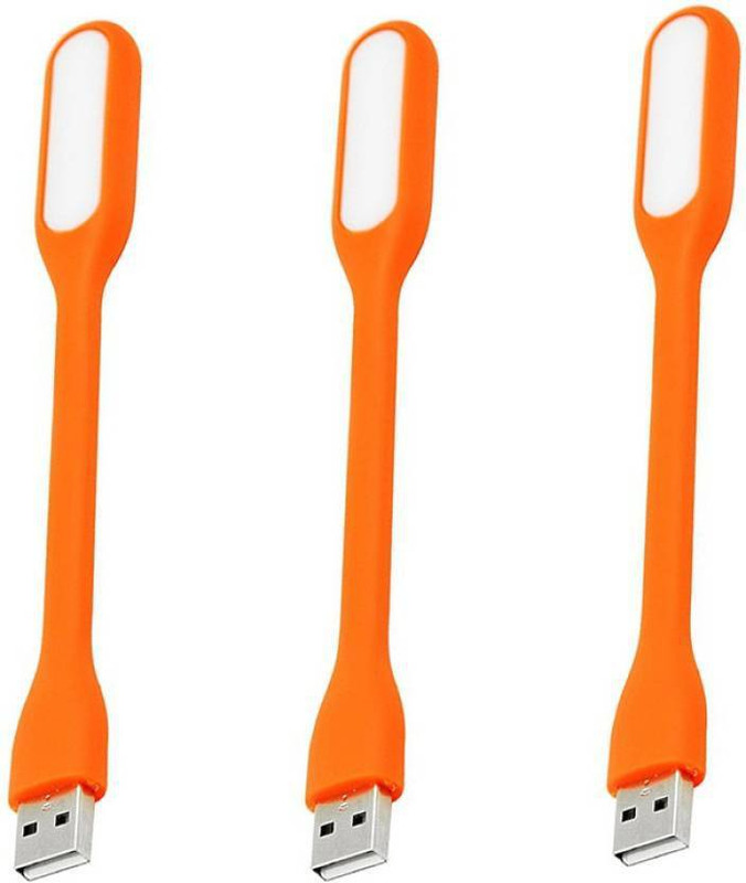 k dudes Flexible USB Led Light pack of 3 JHPB-A30 Led Light(Orange)