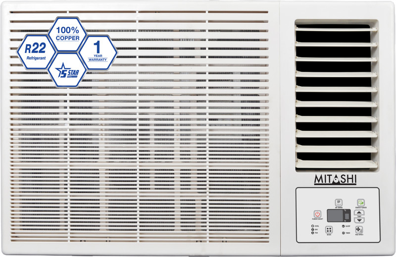 Mitashi 1.5 Ton 5 Star Window AC - White(MiWAC155v35, Copper Condenser) Mitashi 1.5 Ton 5 Star Window AC - White(MiWAC155v35, Copper Condenser)