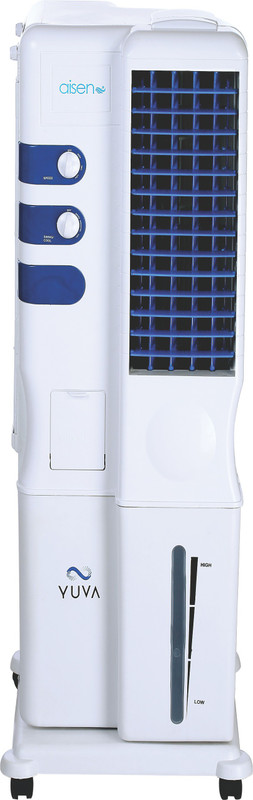 AISEN 34 L YUVA+ Air Cooler Tower Air Cooler(White, 34 Litres)