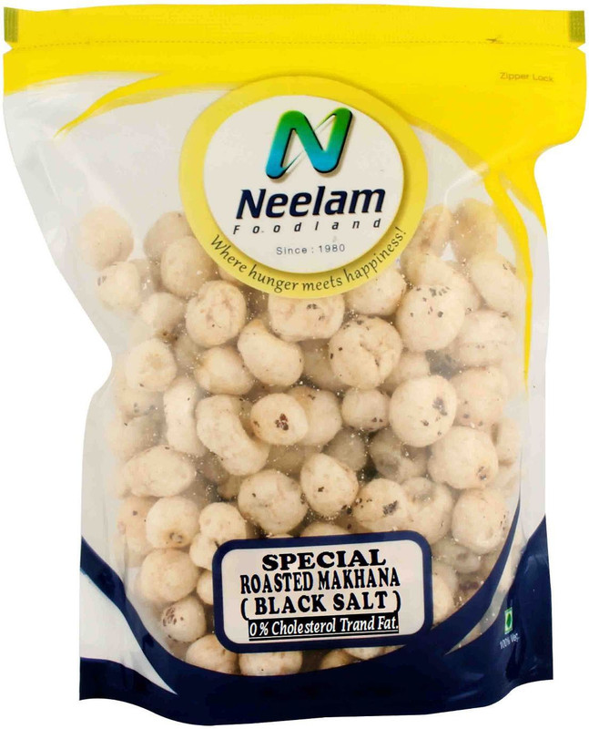 Neelam Foodland SPECIAL ROASTED MAKHANA (BLACK SALT), 90G(90 g)