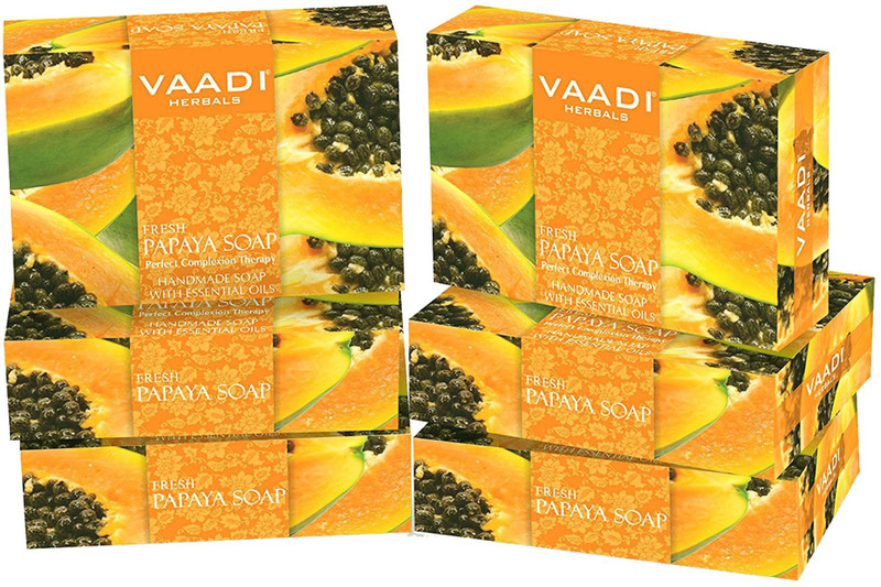 vaadi Fresh Papaya Soap 75g x 6 pack(6 x 75 g)