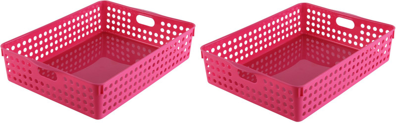 inomata chemical accessory storage stock basket ( set of 3) Storage Basket(Pack of 3)