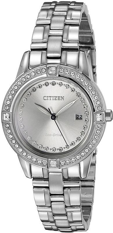 Citizen Silver9985 Citizen Eco-Drive Women's FE1150-58H Silhouette Crystal Watch Analog Watch  - For Women
