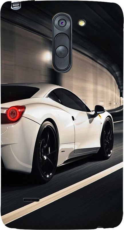 Snapdilla Back Cover for LG G3 Stylus(Lovely Fast And Furious Best White Sports Classic Racing Car Back Cover)