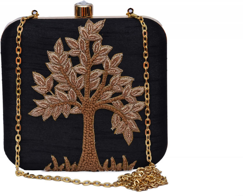 sugarcrush Party Gold, Black  Clutch