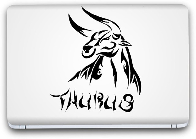 Flipkart SmartBuy Zodiac Sign Taurus Symbol 5 Vinyl Laptop Skin (3M/Avery Viny, Matte Laminated, 14 x 9 inches) Vinyl Laptop Decal 14.1