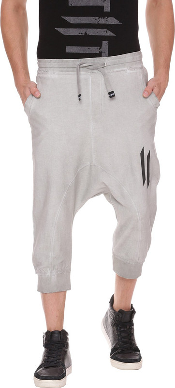 ATTIITUDE Solid, Printed Men Grey Track Pants