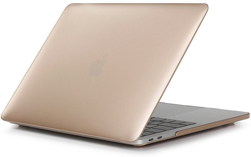 Saco Front & Back Case for Apple Mac Book Laptops(Gold, Hard Case, Plastic)
