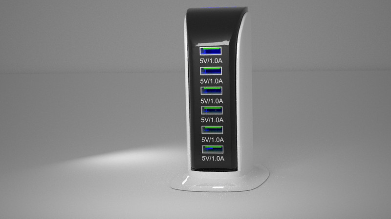 Macngrid Cell Phone USB Charging Station for Multiple Devices and Multiple USB Charger Charging Station(Playstation 4)