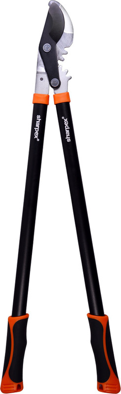 Sharpex Compound Action Bypass Gear Lopper with Shock Absorbing Handles Bypass Lopper�compound Action, Power Gear, Shock Handle, Pruning Aid, Black Bypass Lopper(Manual)