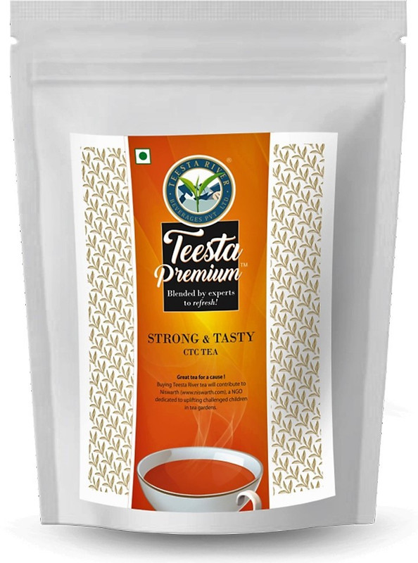 teesta premium CTC TEA Unflavoured Black Tea Pouch(250 g)