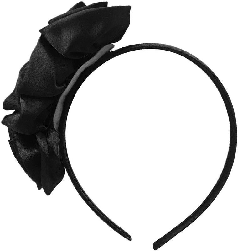 Stoln Stoln Kids Hair Accessory Daily wear / Party wear Net Flower Hair Band-Black Hair Band(Black)