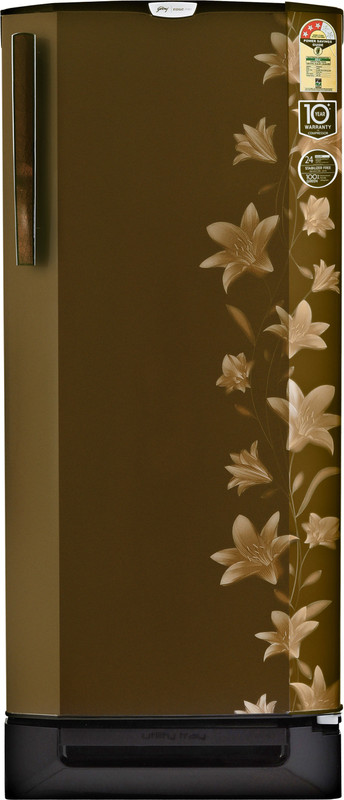 Godrej 210 L Direct Cool Single Door 3 Star Refrigerator with Base Drawer(Jasmine Brown, R D Edgepro 210PDS 3.2 JBR)