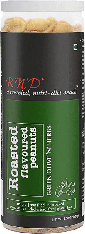 RnD Roasted Flavoured Peanuts - green olive 'n' herbs(150 g)