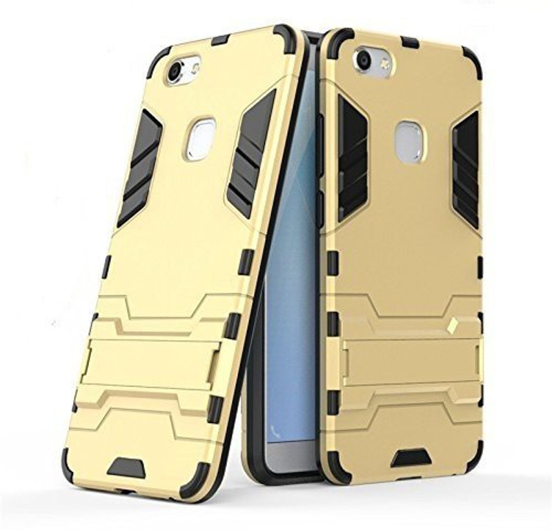 rgsg Back Cover for Vivo V7 plus(GOLD, Cases with Holder)