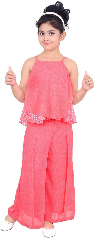 nukids Girls Party(Festive) Top Pyjama(Pink)