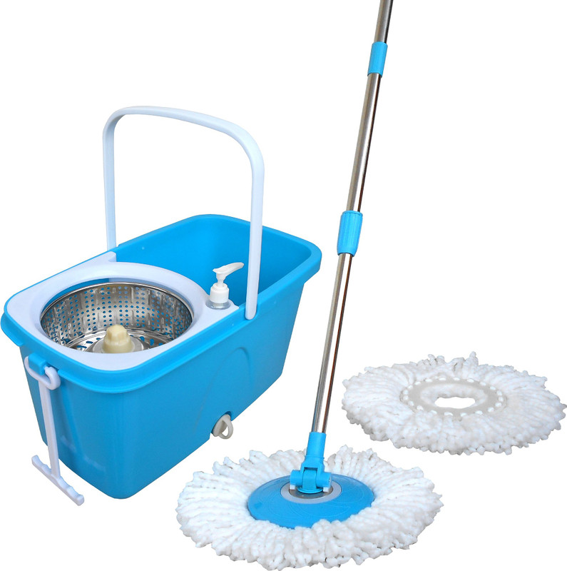 wcse Trolley wheel with Pure and High quality material Mop Set(Blue)