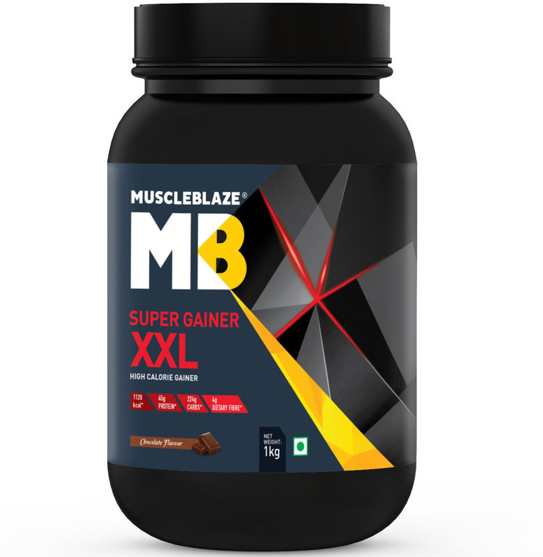MuscleBlaze Super Gainer XXL Weight Gainers/Mass Gainers  (1 kg, Chocolate)