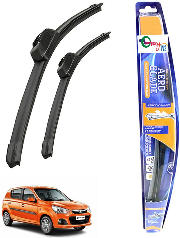 myTVS Windshield Wiper For Maruti Suzuki Alto K10(Passenger And Driver Side Wipers Pack of 2)