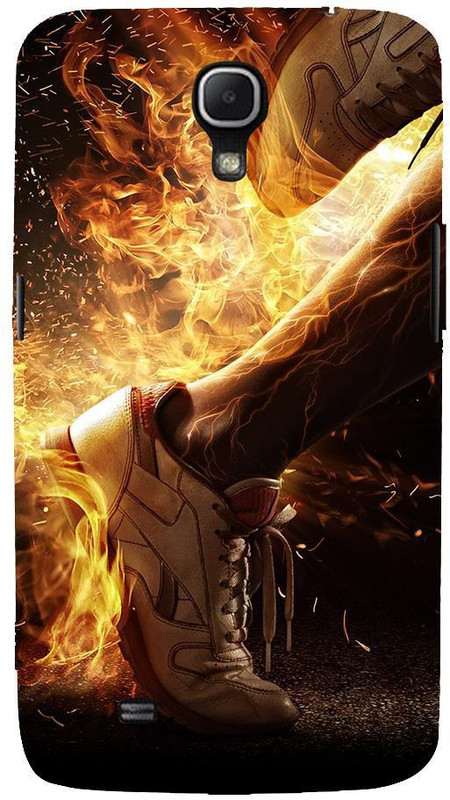 Snapdilla Back Cover for Samsung Galaxy Mega 6.3(Graphic Design Sports Workout Usain Bolt Running Fan Fire Fancy Case)