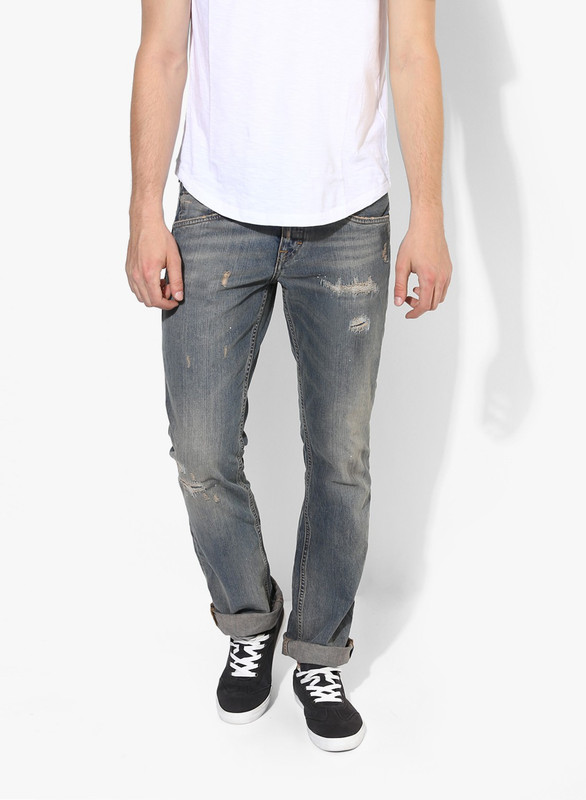 Jack & Jones Slim Men Blue Jeans