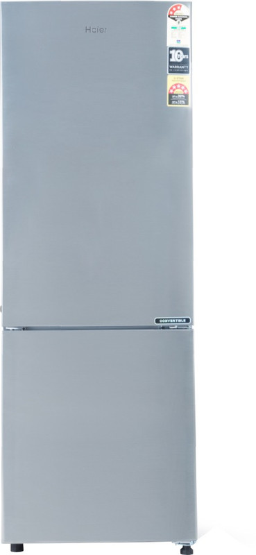 Haier 256 L Frost Free Double Door Bottom Mount 3 Star Convertible Refrigerator(Shinny Steel, HRB-2763CSS-E) Haier 256 L Frost Free Double Door Bottom Mount 3 Star Convertible Refrigerator(Shinny Steel, HRB-2763CSS-E)
