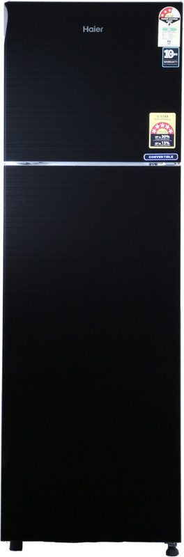Haier 278 L Frost Free Double Door 3 Star Convertible Refrigerator(Black, HRF-2983CKG-E) Haier 278 L Frost Free Double Door 3 Star Convertible Refrigerator(Black, HRF-2983CKG-E)
