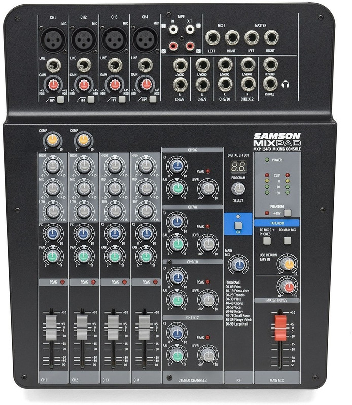 Samson MXP124FX Analog Sound Mixer