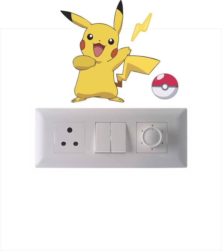 indra graphics Tiny Switch Board Stickers Sticker(Pack of 1)