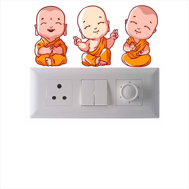 indra graphics Tiny Switch Board Stickers Sticker(Pack of 1)