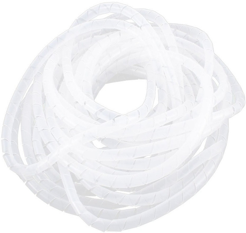 balrama 50mtr 6mm 1/4inch Universal Spiral Wraps Electrical Cable Sleeve Wrap Expandable Wire Cable Covering Flexible Spiral Sleeve & Cable Wire Organizer Wrap Tube Manage Cord Casing Winding Pipe Flexo Wrap Resealable Cable Sleeve(0.6 mm)